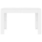 Mesa de jantar 120x60x76 cm contraplacado branco