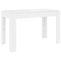 Mesa de jantar 120x60x76 cm contraplacado branco