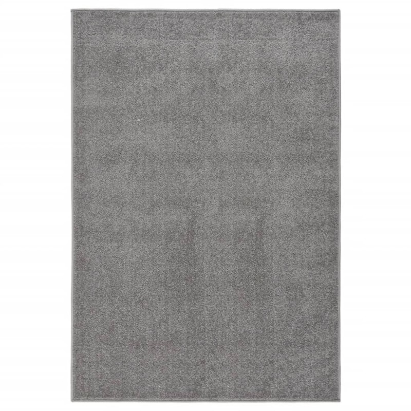 Tapete de pelo curto 200x290 cm cinzento-Tapetes-Home Retail