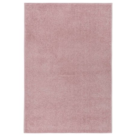 Tapete de pelo curto 200x290 cm rosa