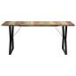 Mesa de jantar 180x90x76 cm madeira recuperada maciça