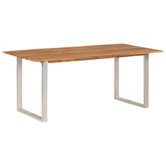 Mesa de jantar 180x90x76 cm madeira de acácia maciça