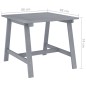 Mesa de jantar para jardim 88x88x74 cm acácia maciça cinzento