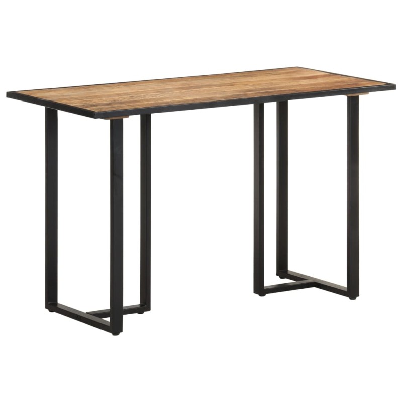 Mesa de jantar 120 cm madeira de mangueira áspera-Mesas de cozinha e de sala de jantar-Home Retail