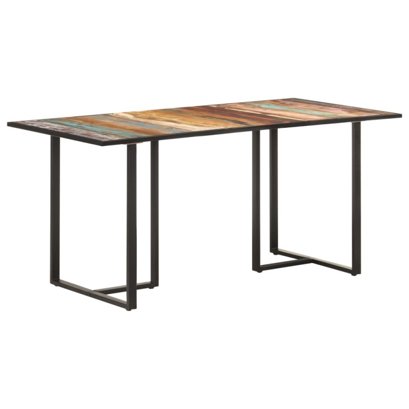 Mesa de jantar 160 cm madeira recuperada maciça-Mesas de cozinha e de sala de jantar-Home Retail