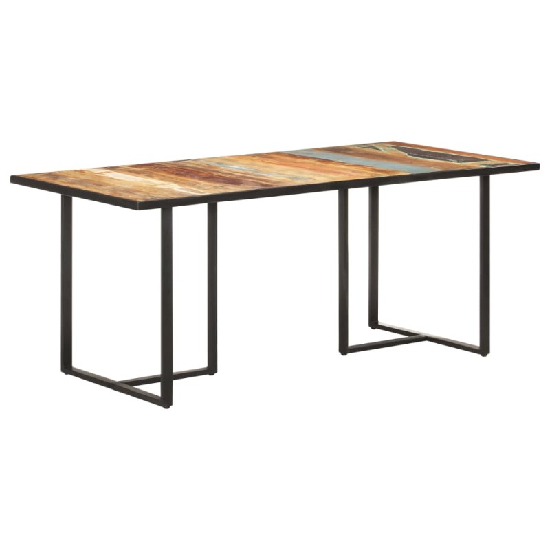 Mesa de jantar 180 cm madeira recuperada maciça-Mesas de cozinha e de sala de jantar-Home Retail