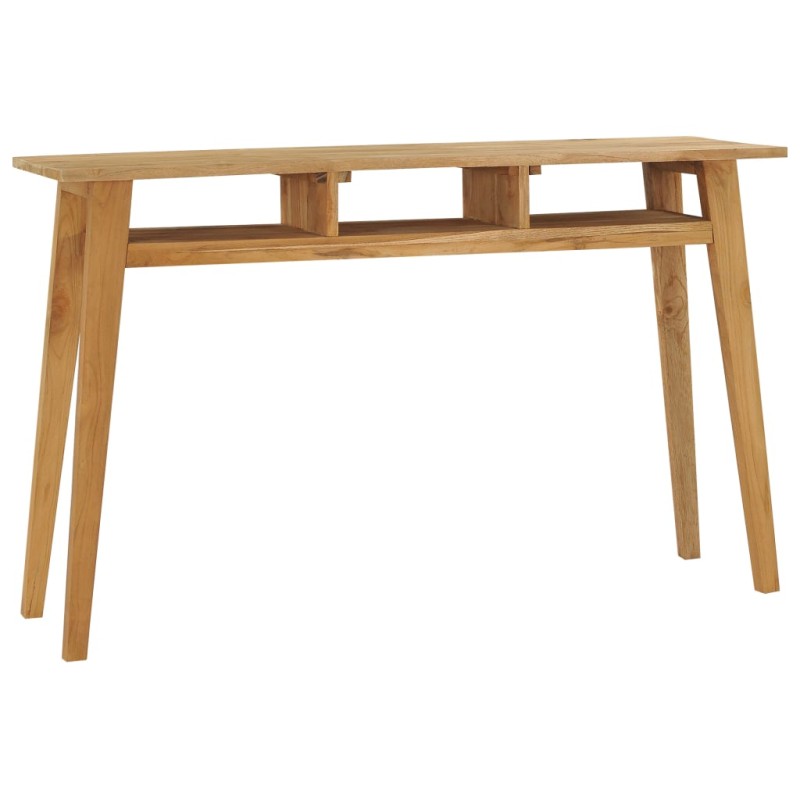 Mesa consola 120x35x75 cm madeira de teca maciça-Mesas de apoio-Home Retail