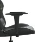 Cadeira gaming couro artificial preto e camuflado