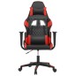 Cadeira de gaming couro artificial preto e vermelho