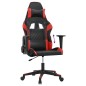 Cadeira de gaming couro artificial preto e vermelho