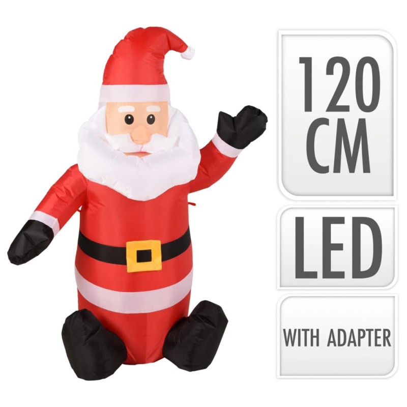 Ambiance Pai Natal insuflável com luz LED 120 cm-Luzes de Natal-Home Retail