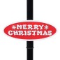 Candeeiro de rua Pai Natal 81x40x188 cm PVC preto e vermelho