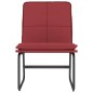 Cadeira lounge 54x75x76 cm couro artificial vermelho tinto