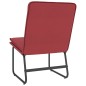 Cadeira lounge 54x75x76 cm couro artificial vermelho tinto