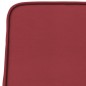 Cadeira lounge 54x75x76 cm couro artificial vermelho tinto