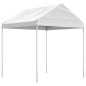 Gazebo com telhado 17,84x2,28x2,69 m polietileno branco