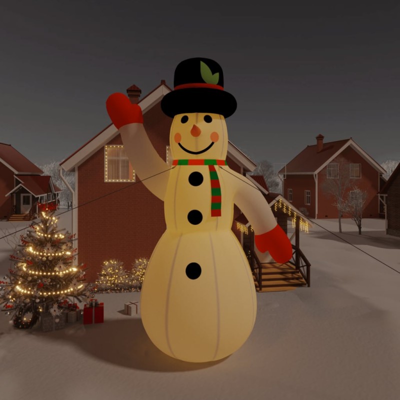 Boneco de neve insuflável com luzes LED 805 cm-Luzes de Natal-Home Retail