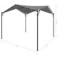 Gazebo 4x4 m antracite