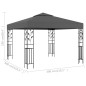 Gazebo 3x3 m antracite