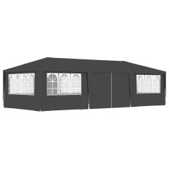 Tenda festas com paredes laterais 4x9m 90g/m² antracite