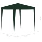 Tenda profissional para festas 2x2 m verde