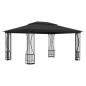 Gazebo com redes 300x400x265 cm antracite