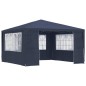 Tenda festas profissional c/ paredes laterais 4x4m 90g/m² azul