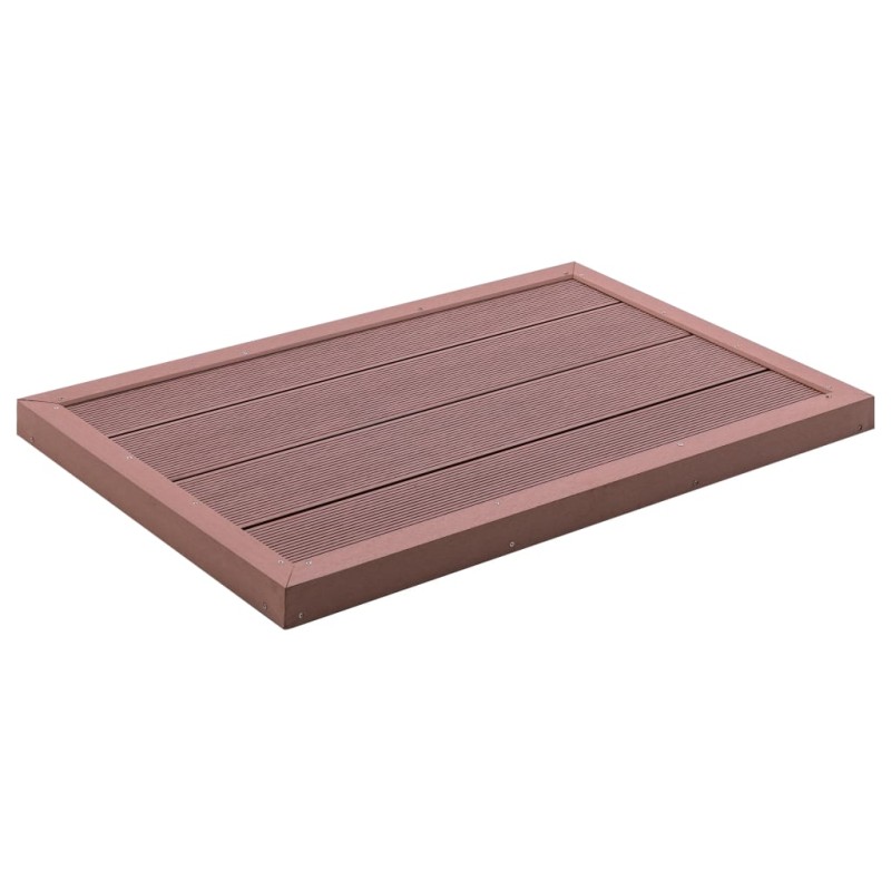 Estrado para chuveiro solar 101x63x5,5 cm WPC castanho-Acessórios para piscinas e spa-Home Retail