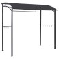 Gazebo de churrasco 215x150x220 cm aço antracite