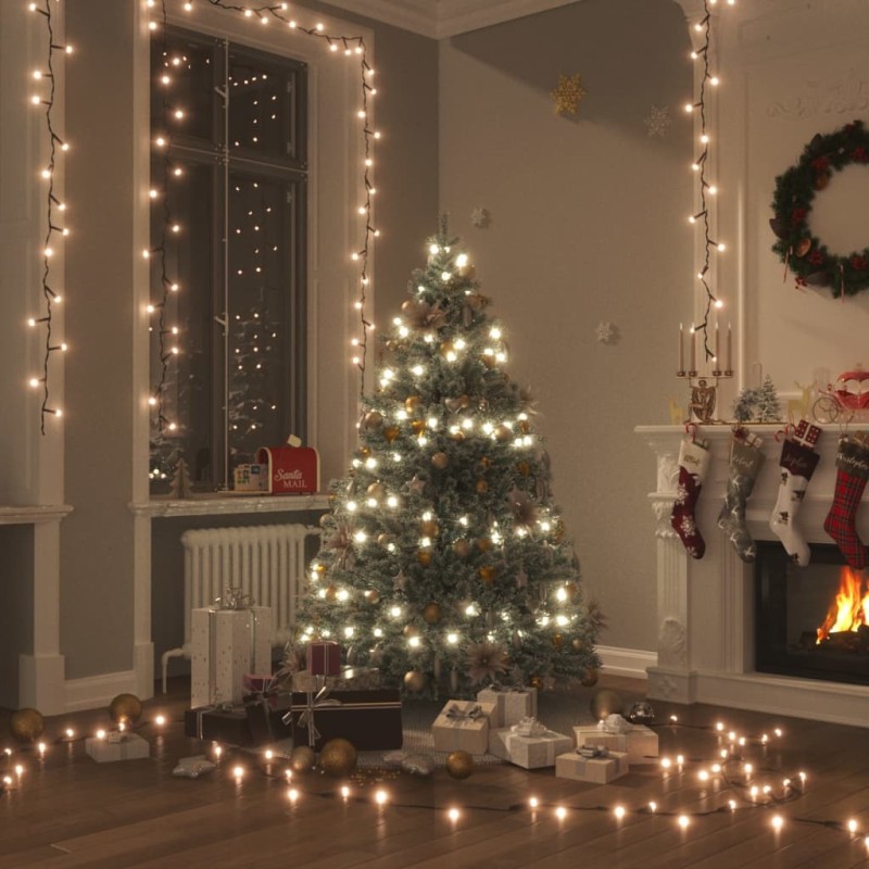 Cordão de luzes 400 LED 40 m 8 efeitos iluminação branco quente-Luzes de Natal-Home Retail