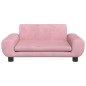 Cama para cães 70x45x33 cm veludo rosa