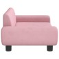 Cama para cães 70x45x33 cm veludo rosa