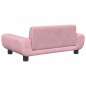 Cama para cães 70x45x33 cm veludo rosa