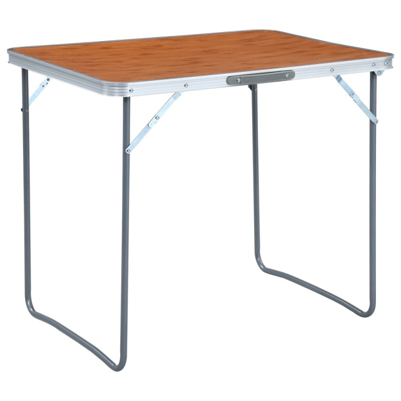 Mesa de campismo dobrável com estrutura metal 80x60 cm-Mobiliário para campismo-Home Retail