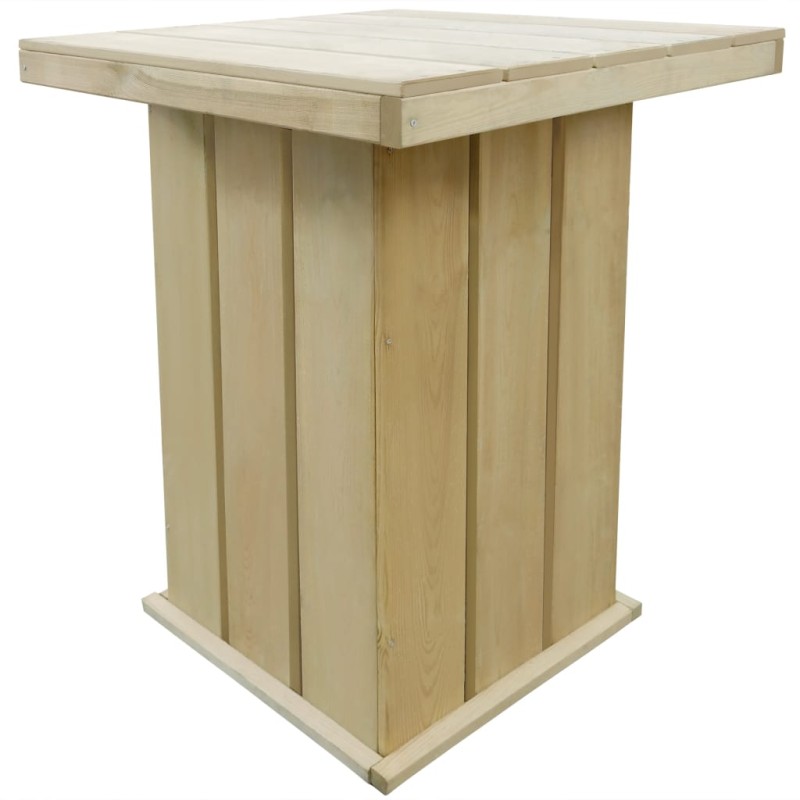 Mesa de bar 75x75x110 cm pinho impregnado-Mesas de jardim-Home Retail