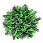 Conjunto de 2 bolas de buxo artificiais com lavanda 28 cm