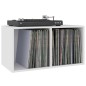 Caixa para discos vinil 71x34x36 cm derivados de madeira branco