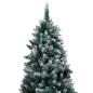 Árvore Natal artificial pré-iluminada c/ bolas e pinhas 180 cm