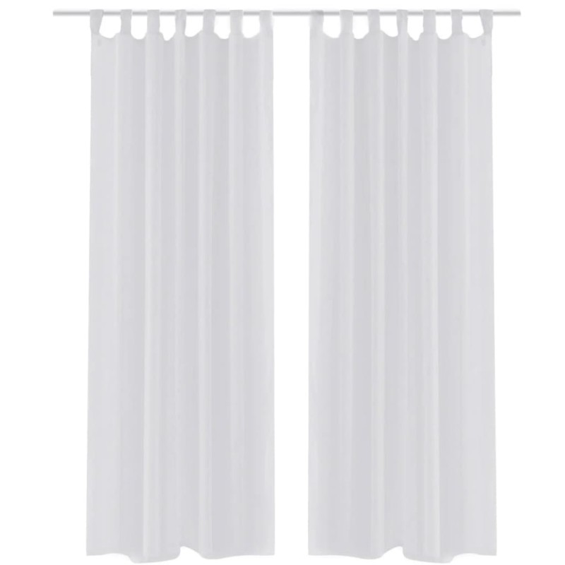 Cortina branca  140 x 175 cm 2 peças-Persianas e cortinas-Home Retail