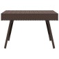 Mesa de apoio dobrável 60x40x38 cm vime PE castanho