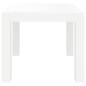 Mesa de jardim 59x47x40 cm PP branco