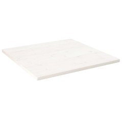 Tampo de mesa quadrado 80x80x2,5 cm pinho maciço branco