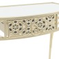 Mesa de apoio de estilo francês metal 82x39x76 cm dourado