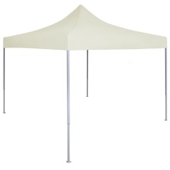 Tenda dobrável profissional para festas 2x2 m aço creme