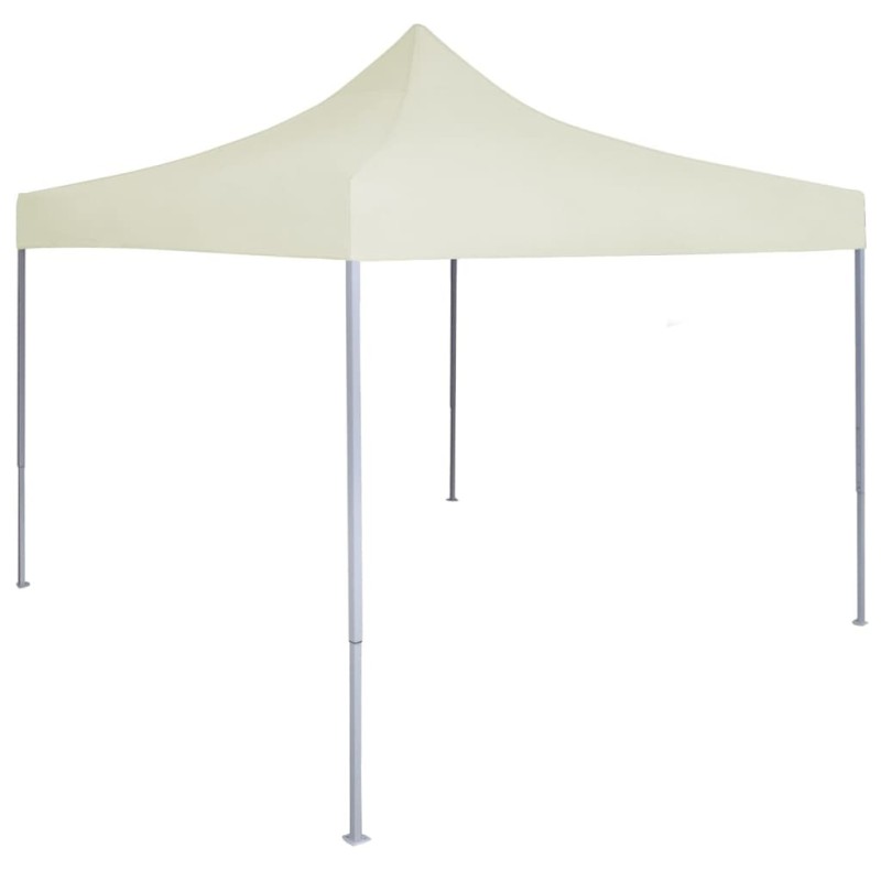 Tenda dobrável profissional para festas 2x2 m aço creme-Toldos e gazebos-Home Retail