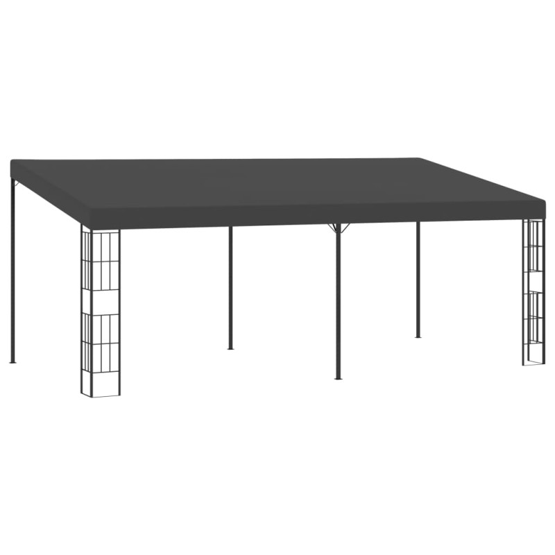 Gazebo de montagem na parede 3x6 m tecido antracite-Toldos e gazebos-Home Retail