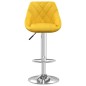 Bancos de bar 2 pcs veludo amarelo mostarda