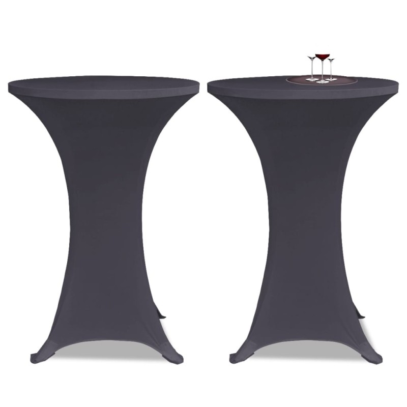 Capa extensível para mesa 2 pcs 60 cm antracite-Capas de sofás-Home Retail