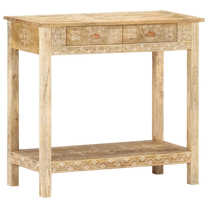 Mesa consola 80x35x74 cm madeira de mangueira maciça-Mesas de apoio-Home Retail