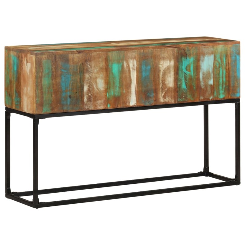 Mesa consola 120x30x75 cm madeira recuperada maciça-Mesas de apoio-Home Retail